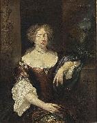 caspar netscher Portrait of a Lady oil painting